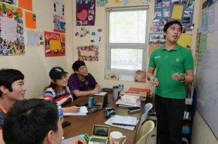 In class in Cebu, Philippines